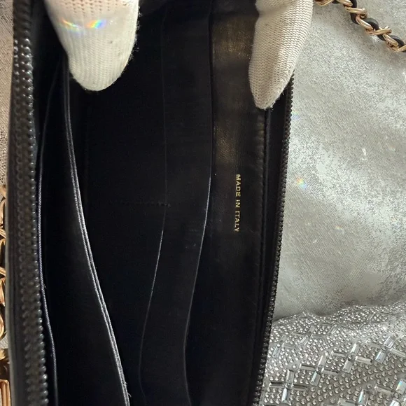 Chic Black Leather Chain Bag - Picture 11 of 11